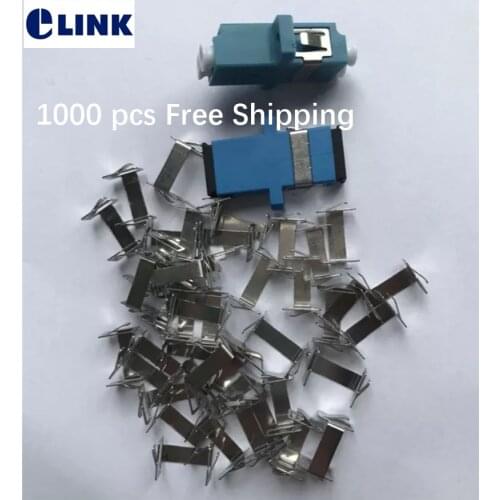 1000pcs SC LC metal clip for SC simplex LC duplex fiber optic adapter metal clip for SC/LC optical ftth coupler free shipping