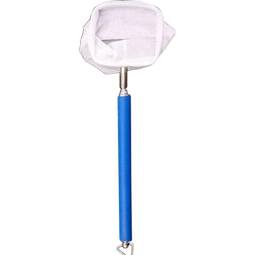 3D Mini Stainless Steel Adjustable Aquarium Catch Net Shrimp Scoop Fish Scoop Round Square Pocket Shrimp Catch Nets Fishing