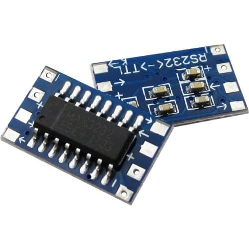 50pcs mini RS232 MAX3232 level to TTL level converter board serial converter board module