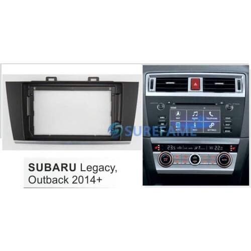 9 inch Car Fascia Radio Panel for SUBARU Legacy, Outback 2014+ Dash Kit Install Facia Console Bezel Adapter Plate 9inch Trim