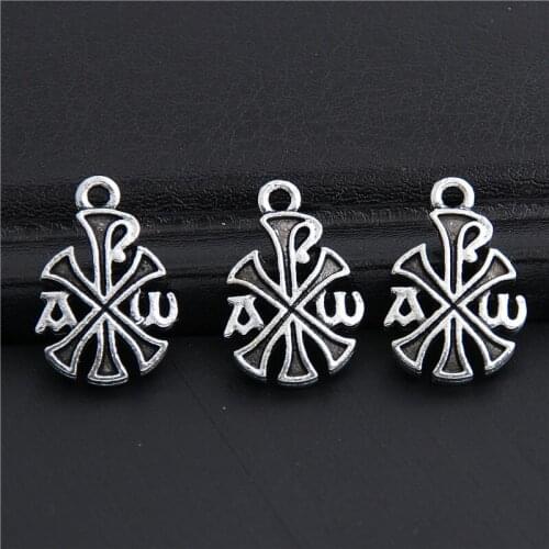 30pcs Silver Color AW Charms Pop Pendant For Jewelry Making DIY Handmade Craft Accessories Wholesale 17x11mm A3028
