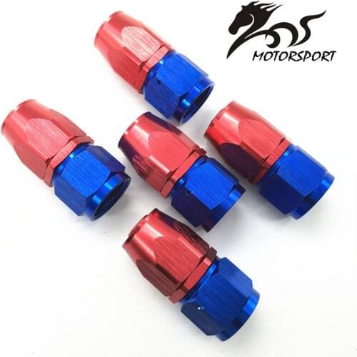 AN8-0 0 Degree Aluminum Oil Cooler Hose Fitting Swivel Hose End Fitting Adapter Oil Fuel Line