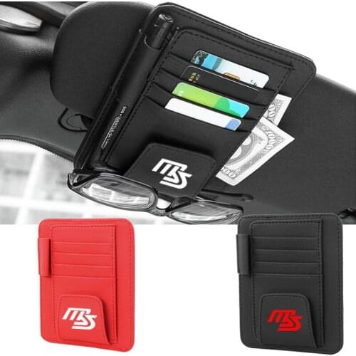 For Mazda Ms Cx5 Cx3 Cx7 Cx8 Cx9 Mx5 Demio Axela Car Sun Visor Multifunction PU Leather Car Card Holder Car Accessories