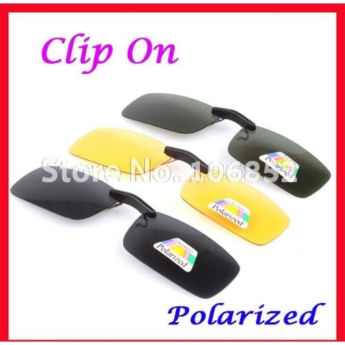 Free Shipping 20pcs C028 Glasses Sunglass Sunglasses Eyeglasses Polarized Clip On Green Grey Yellow