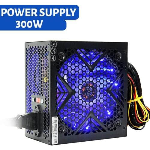 IXUR PSU PFC max 300 W Watt Silent Fan ATX-450GT Intel For Computer Power Supply
