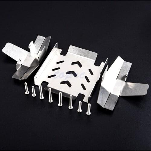 Chassis Armor Axle Protection Plate for LOSI LMT 4WD Solid Axle Monster Anti-collision Stainless Steel Guard Plate RC Truck Part