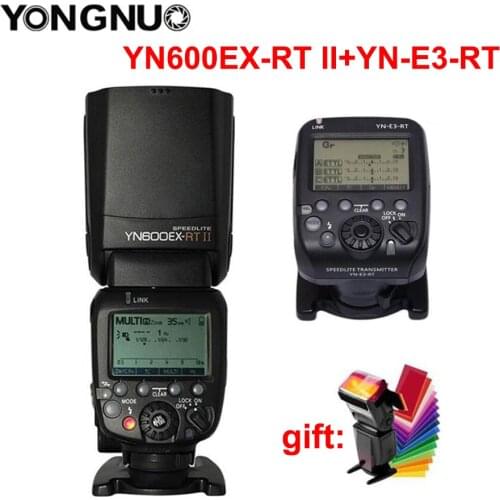 Fast Shipping YONGNUO YN600EX-RT II +YN-E3-RT Master Flash Speedlite for Canon RT Radio Trigger System 5D3 5DII 60d 550d 650d