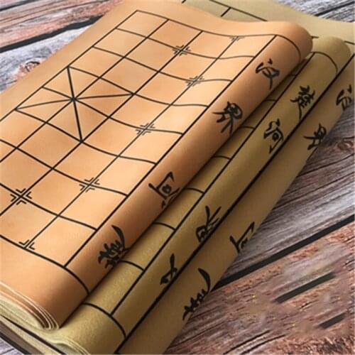 Chinese Double Sided Chessboard Go Game Set Suede Leather 51x46 cm Chess boards