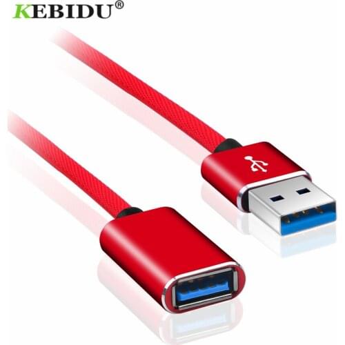 KEBIDU 1M Speed USB 3.0 Extension Cable Male To Female Data Sync Extender Cable Mini USB Extension CableFor PC Computer Printer