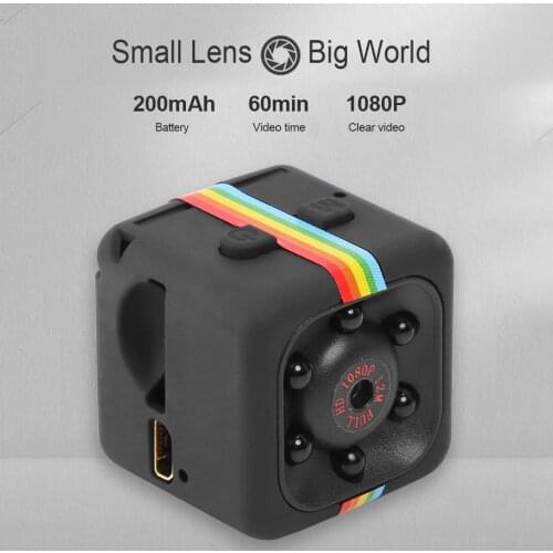 SQ11 Mini Video Camera HD 1080P Sensor Night Vision Camera DV Motion Recorder Support TF Card Maximum Memory up to 32GB