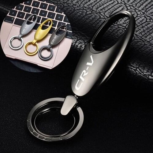Fashion quality Car Keychain Alloy Metal Clasps Hooks Buckle Waist Keychain for Honda crv 2019 2008 2017 2020 car accessories