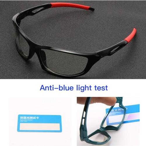 2021 New Men Blue Light Blocking Glasses Women Clear Lens Computer Eyeglasses Fashion Unisex Sport Black Eyewear Anti-UV