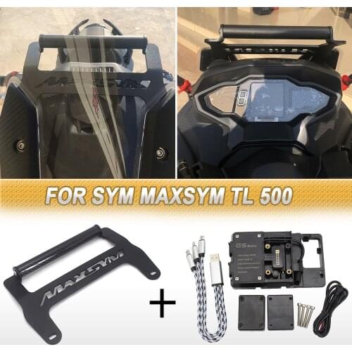 NEW Motorcycle For SYM MAXSYM TL 500 TL500 2020 Front Phone Stand Holder Smartphone Phone GPS Navigaton Plate Bracket