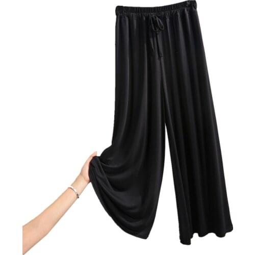 Pajamas Sleep Bottoms Soft Women Long Modal Cotton sleep pants lounge at home pants Women Spring Summer домашние штаны 2020