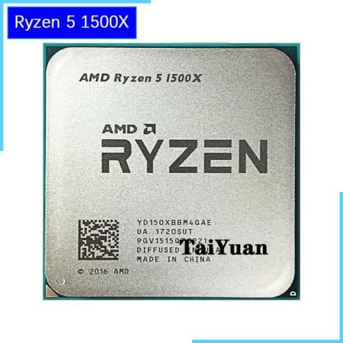 AMD Ryzen 5 1500X R5 1500X 3.5 GHz Quad-Core Eight-Core CPU Processor L3=16M 65W YD150XBBM4GAE Socket AM4