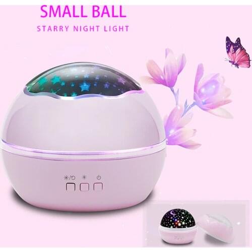 Christmas Gifts 3D Rotating Star Projector Light LED Children Baby Night Sleeping Bedroom Projection Lamp Luminaria Ocean Lamp