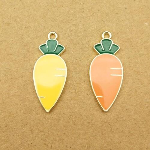 10pcs 11x28mm enamel radish charm for jewelry making fashion earring pendant bracelet necklace charms diy design charms