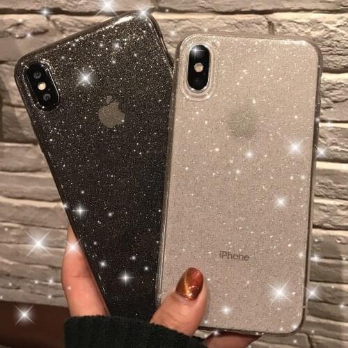 Silicone Clear Glitter Crystal Case For Huawei Honor 9 10 Lite Honor 20S 20 30 Pro Lite Mobile Phone Cover Back Shockproof