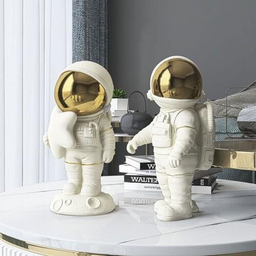Nordic Decor Astronaut Statue Home Decoration Figure Figurine Ornaments Tabletop Decorations Sculpture Halloween Decor sculpture