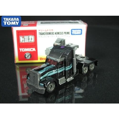 Takara Tomy Tomica Simulation Alloy Car Red and White Box DREAM Dark Optimus Prime Decorative ornaments Spot