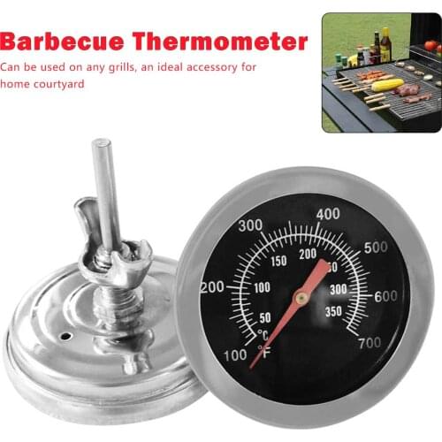 BBQ Smoker Grill Thermometer Temperature Oven Grill Cooking Temp Gauge Stainless Steel Temperature Gauge 2 Units Cooking Tools