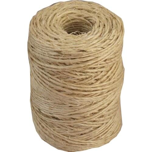 1 Piece (80m)Natural sisal twine (dia.:1.5mm,1 ply twisted) sisal string, sisal rope used in cat and all kind packing by EMS