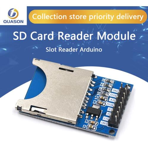 1PCS Hot Sale Reading and Writing Module SD Card Module Slot Socket Reader ARM MCU for arduino DIY Starter Kit