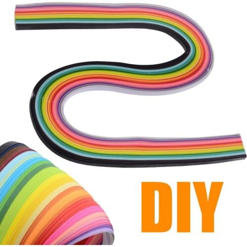 160 Strips Quilling Paper Strips Colorful Rainbow Quilling Paper DIY Craft Origami Flower Papercraft Gift Children