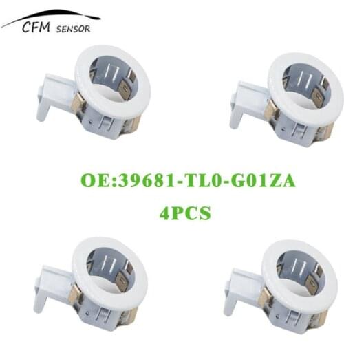 4pcs New PDC Parking Sensor Retainer 39681-TL0-G01ZA Fits For Toyota Honda Accord White