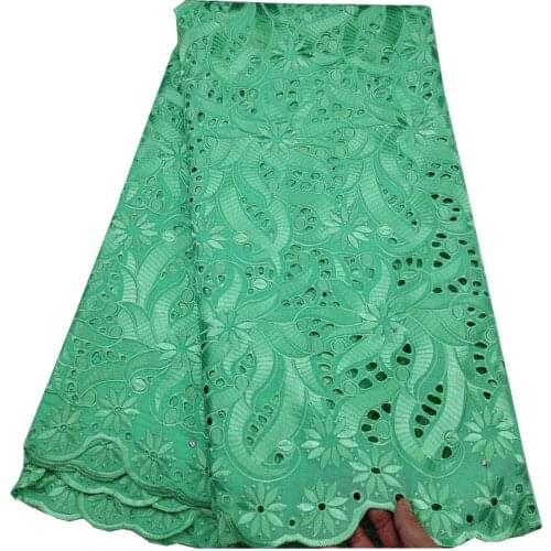 African Lace Fabric 2021 High Quality Lace Embroidery Cotton Nigerian Swiss Dry Lace Fabric Party Dress HL-150