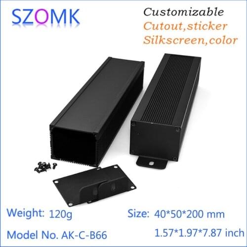 1 piece, 40*50*200mm aluminum box enclosure electronics diy box szomk extrusion box electronics aluminum enclosure project box