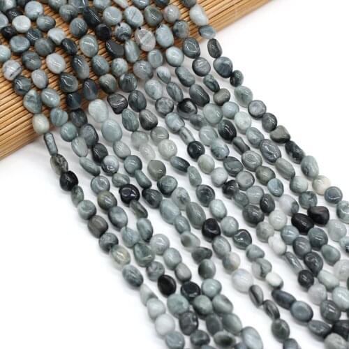 Natural Stone Beads Irregular Shaped Eagle Eye Stone Loose Exquisite Beaded For Jewelry Making DIY Bracelet Necklace Accessories