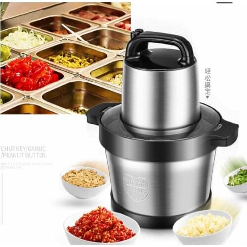 Meat Grinders grinder USES a 6-liter, multi-purpose electric stainless steel blender to crush and chilli vegetables NEW
