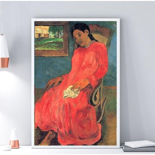 Paul Gauguin Canvas Painting The women of Tahiti Pictures Posters And Prints Wall Art Fine Picture For Living Room Home Decor