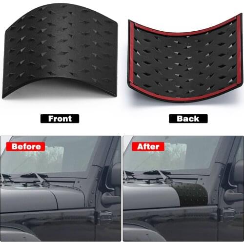 2 PCS Black ABS Car Cowl Body Armor Outer Engine Hood Cowling Cover for Jeep Wrangler JK Rubicon Sahara Auto Styling Accessories