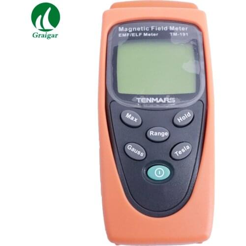 Tenmars TM-191 EMF Meter Magnetic Field Gauss Meter Low Frequency(ELF) of 30 to 300Hz