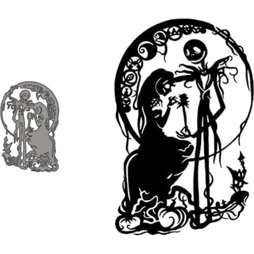 Metal Cutting Dies Skeleton Couple Stencils For DIY Scrapbooking Decorative Embossing Handcraft Die Cutting Template