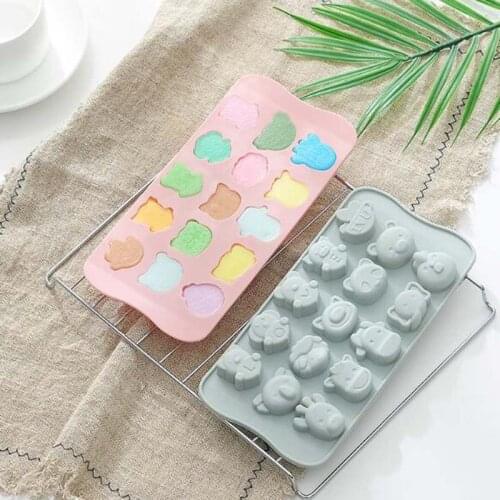 Cartoon silicone ice tray mold chocolate mold household cake mold DIY baking tools