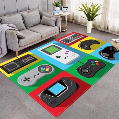 Cartoon Carpet Super Mario Game Character 3D Print Floor Mat Kids Bedroom Play Area Rug Comfortable For Room Home Carpets Living