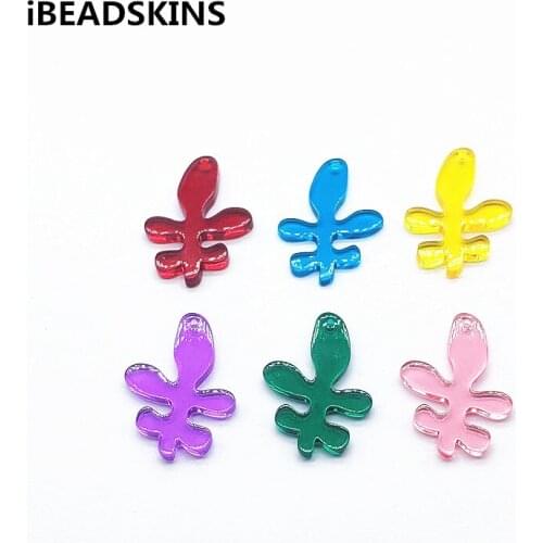 New arrival! 30x22mm 100pcs Clear Flower shape charm for Jewelry Findings/Earrings DIY parts,Jewelry Findings & Components