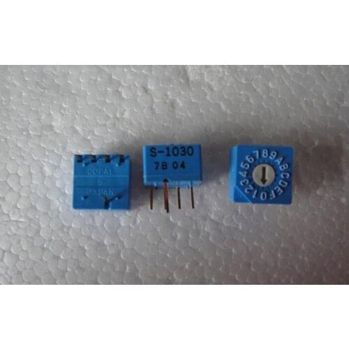 Original new 100% S-1030 4:1 rotary coding switch 0-F 16 bit rotary dialing switch