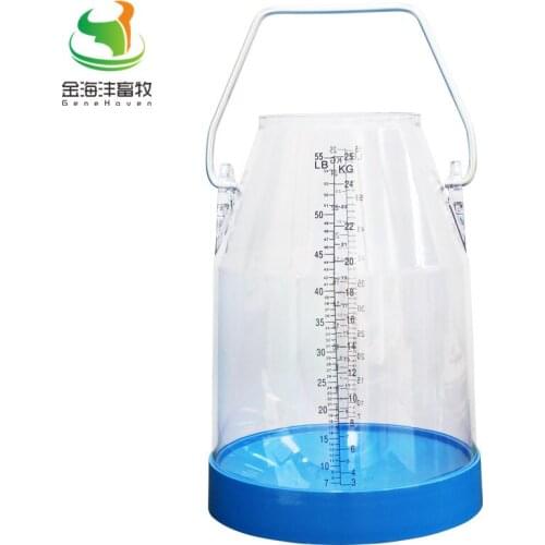 25 Liter Transparent Milk Bucket for Milking Machine, Milk Can for Dairy Farm, Milk Container