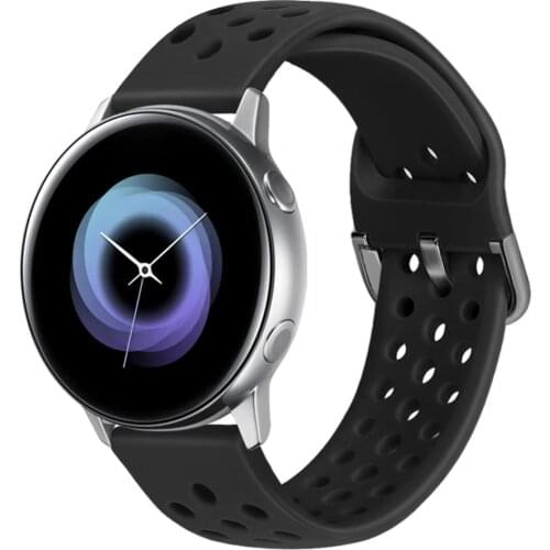 20mm Silicone Strap for Samsung Galaxy Watch 42MM Active 2 44mm 40mm Soft Sport Watchband for Samsung gear sport S2 Classic Band