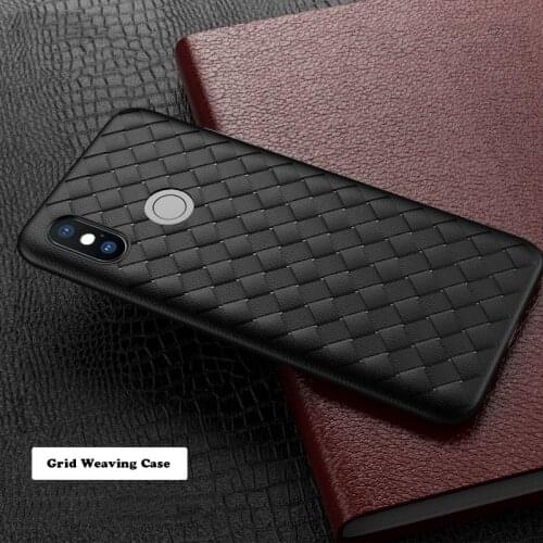 HereCase Grid Cover for Xiaomi Mi 8 A2 lite 9 SE Play F1 Redmi 7 5A 5 Plus 6A 6 Pro Redmi Note 5 6 7 Pro Leather Woven Case Thin