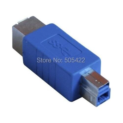 Blue Superspeed USB 3.0 Type B Male to 3.0 Type B Female Converter Adapter
