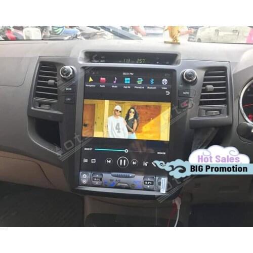 128G Carplay Tesla Screen Stereo Android Player For Toyota Fortuner Hilux 2007 2008 2009 2010 2011 2012 2013 2014 2015 Head Unit