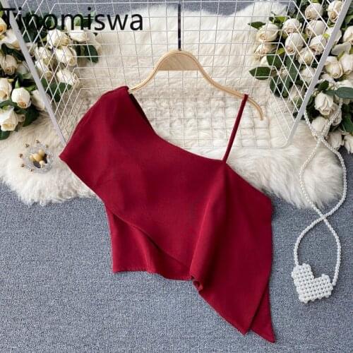 Tinomiswa 2021 New Fashion Tank Tops Women Solid Color Summer Sexy Top Female Casual High Street Camisole Ladies Ropa Mujer