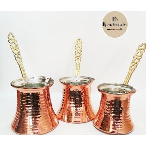 Turkish Coffee Pot Maker Copper Hand Hammered Ibrik Vintage Turk Bakır Cezve Jazzva Briki Cup турецкий кофейник
