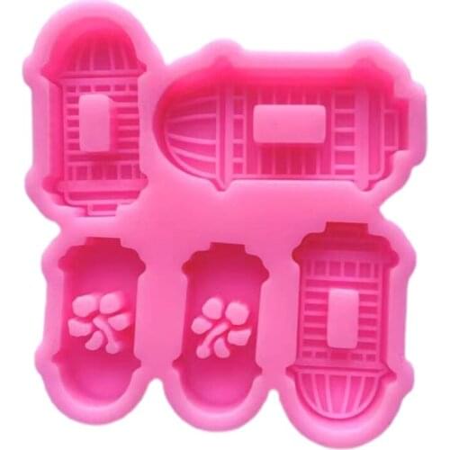 Castle Car Seahorse Ornaments Epoxy Resin Mold Keychain Pendant Silicone Mould DIY Crafts Jewelry Decorations Mold