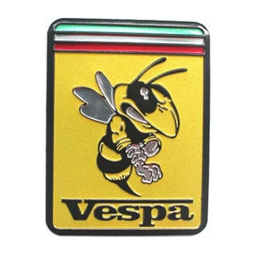Motorcycle Waterproof chromed Reflective Emblem Bee Fender Bibs tank decal sticker for PIAGGIO VESPA